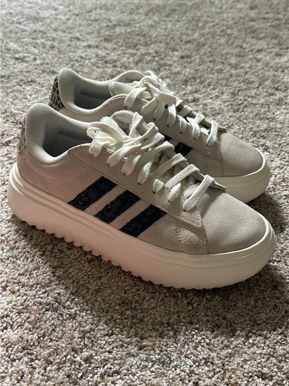 Adidas Grand Court Platform Sz 7